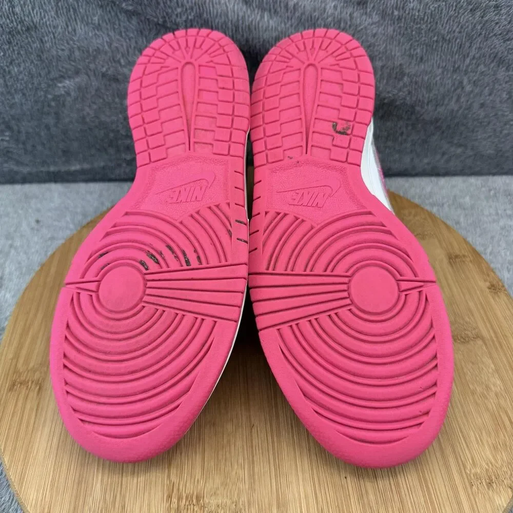 Nike Dunk Low Shoes Boys Size 6.5Y Pink Sneakers FB9109-102 No Insoles